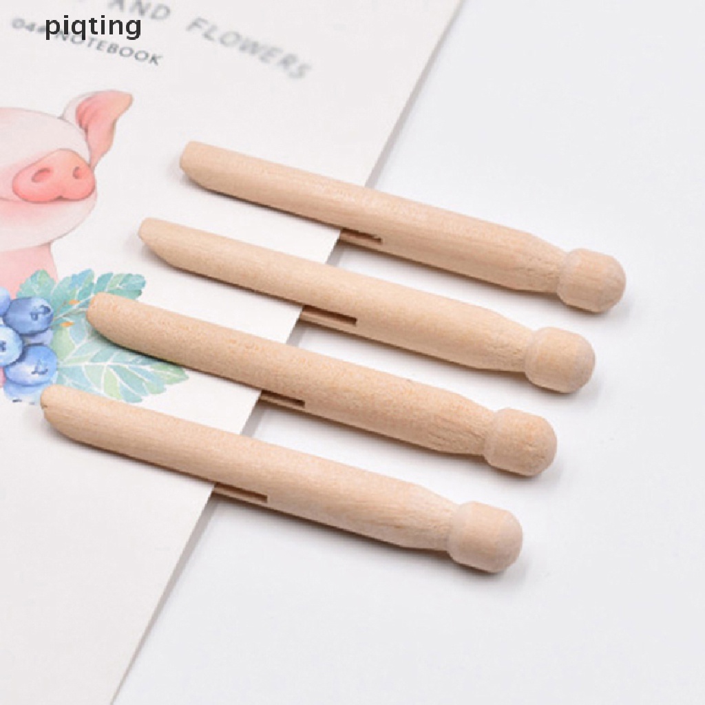 Set 5 Kẹp Gỗ Treo Quần Áo Búp Bê Truyền Thống