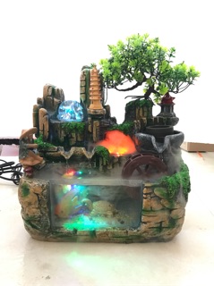 Tháp chùa vàng - phụ kiện cho thác phong thuỷ