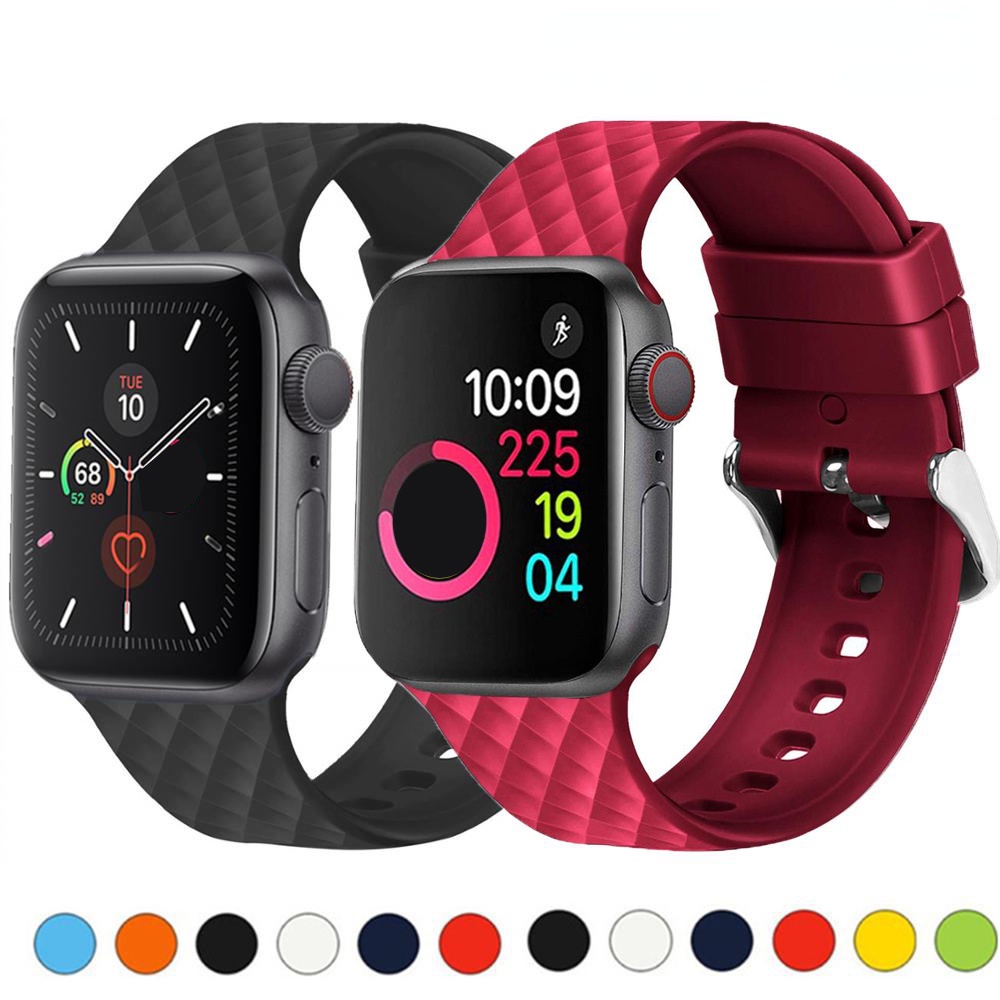 Dây Đeo Đồng Hồ Bằng Silicone Cho Apple watch ultra 8 7 6 5 4 3 49mm 44mm 40mm iwatch 38 41mm 42 45mm