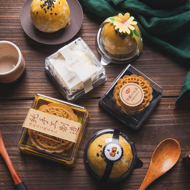 Set 50 Hộp Đựng Bánh Trung Thu Hình Vuông 63 100g