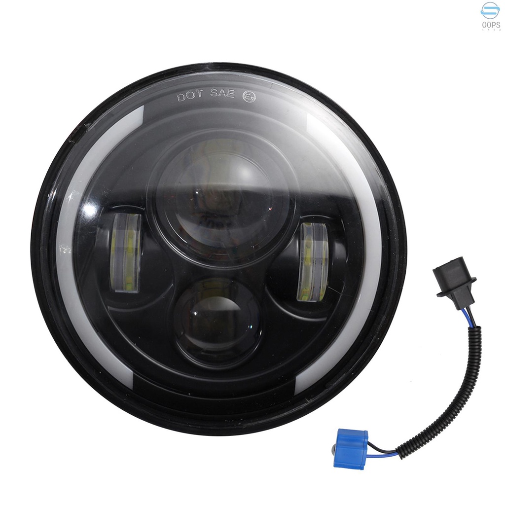 đèn pha LED hình tròn 7 inch thay thế cho xe Jeep Wrangler JK LJ TJ CJ