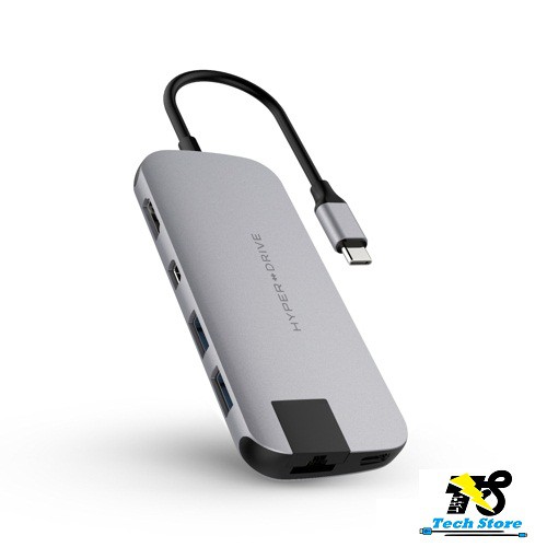 Hub chia cổng 8 trong 1 USB-C HyperDrive SLIM