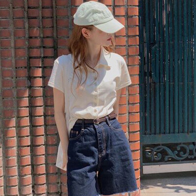 Áo Thun Cổ Bẻ Ngắn Tay Thời Trang Sành Điệu 43973