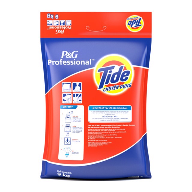 Bột giặt tide chuyên dụng 9kg