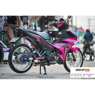 Tem trùm exciter 150 hồng đen, độ team dán xe đời 2015-2020