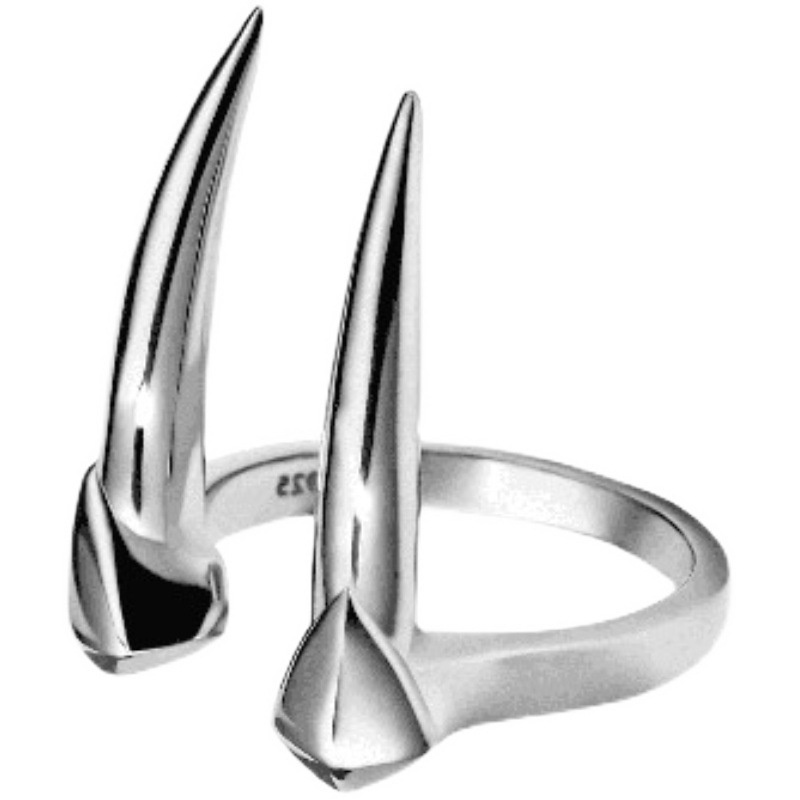 Nhẫn Hình Răng Thú Phong Cách Gothic Cổ Điển Có Thể Điều Chỉnh Kích Cỡ