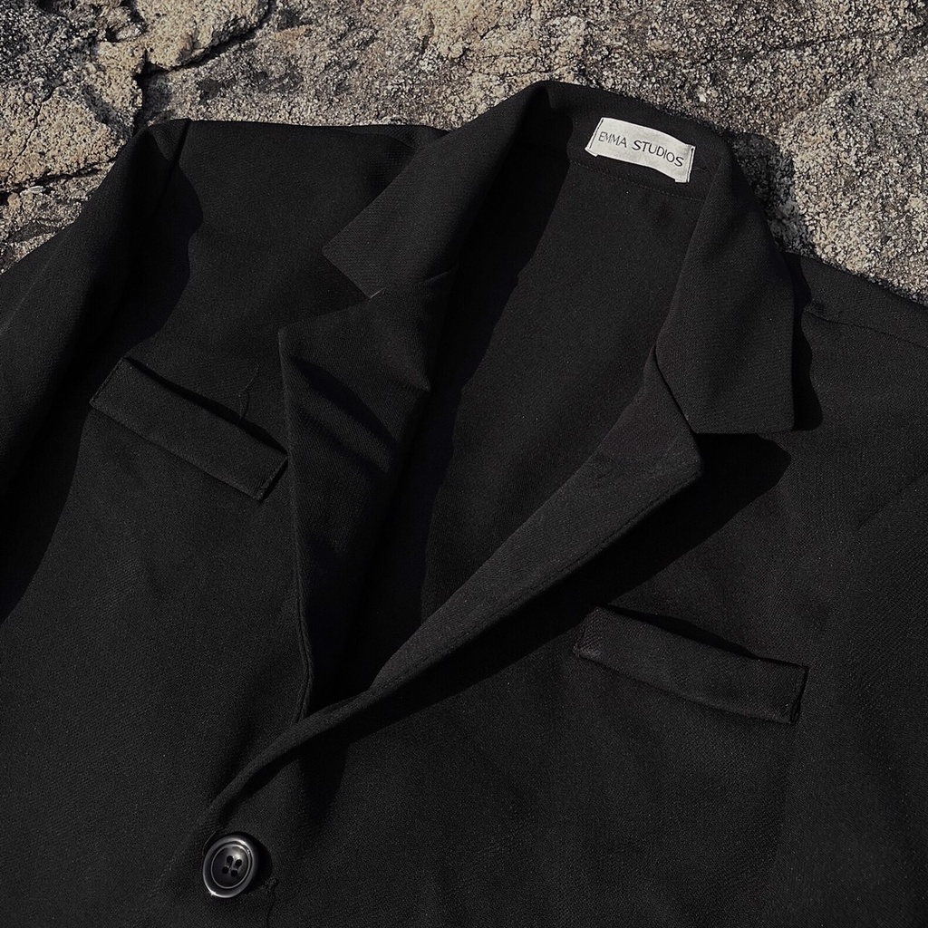 Áo khoác blaze nữ áo vest khoác croptop dáng rộng xuân hè EMMASTUDIOS