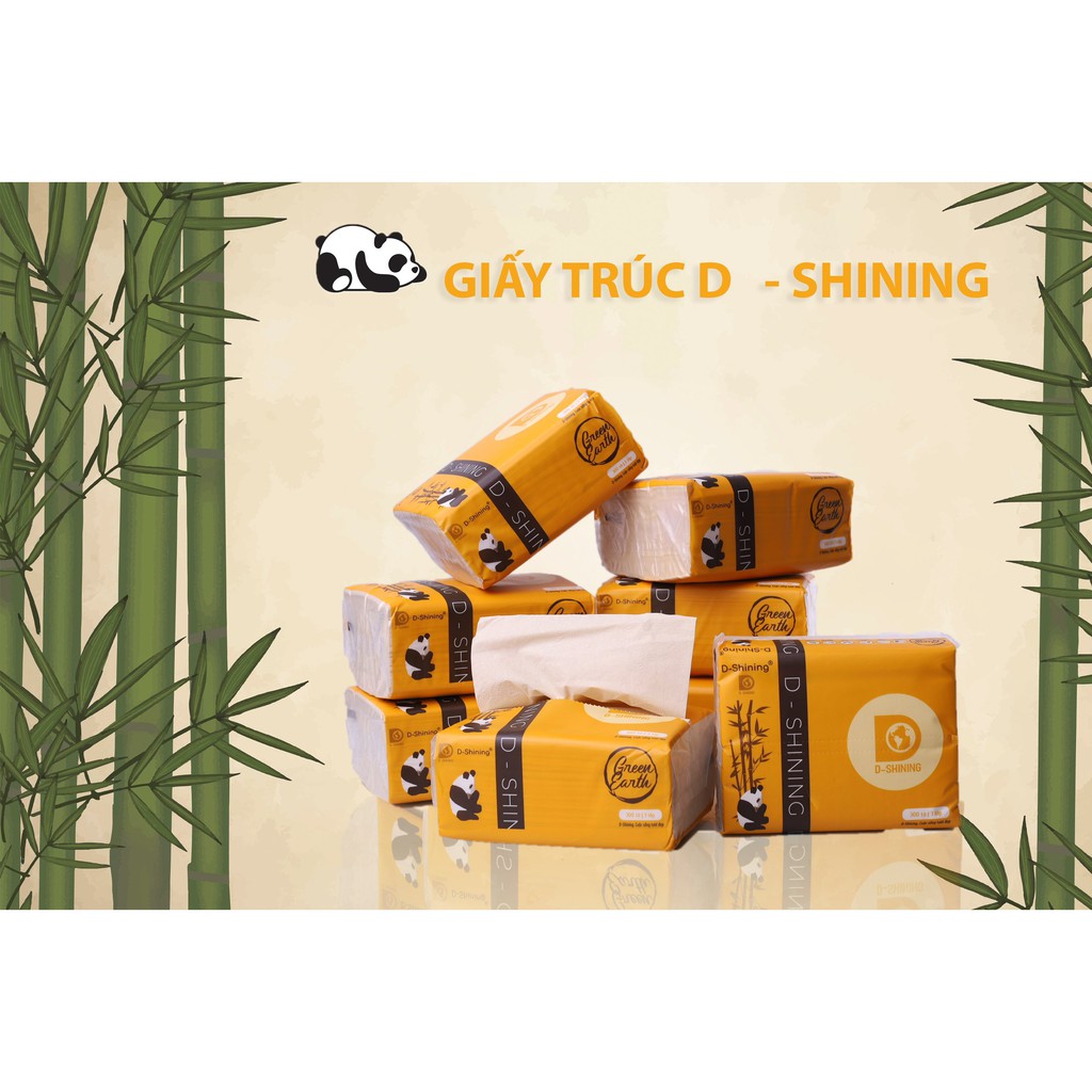 Combo Giấy ăn gấu trúc Dshining siêu dai, siêu mịn, giấy ăn cao cấp dùng  thay khăn ướt cho mẹ và bé rất an toàn - Khăn giấy ăn | GianBep.com