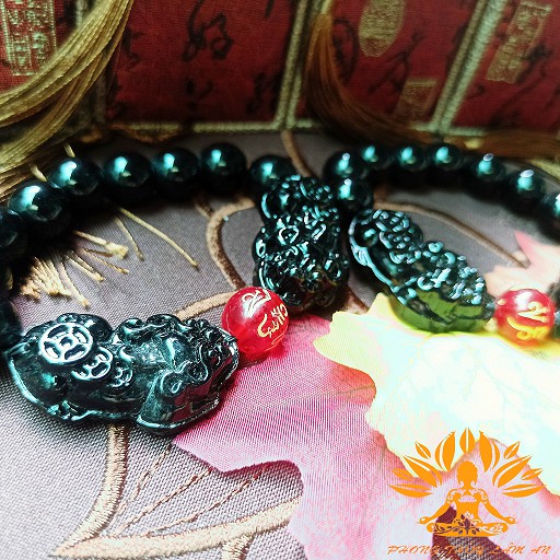 [HÀNG CAO CẤP] VÒNG TAY TỲ HƯU NGẬM HỎA LONG CHÂU ĐÁ THIÊN NHIÊN TÌNH DUYÊN MAY MẮN TÀI LỘC TẶNG KÈM HỘP GẤM TỐT TÌ HƯU | BigBuy360 - bigbuy360.vn
