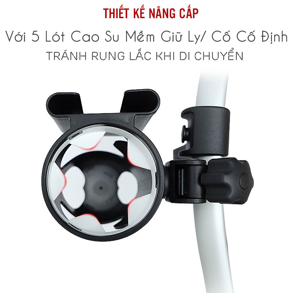 Giá Đỡ Bình Nước Và Điện Thoại Cho Xe Đạp/ Xe Đẩy Trẻ Em Tiện Dụng Chất Lượng Cao Chất Liệu Siêu Bền 2 in  1