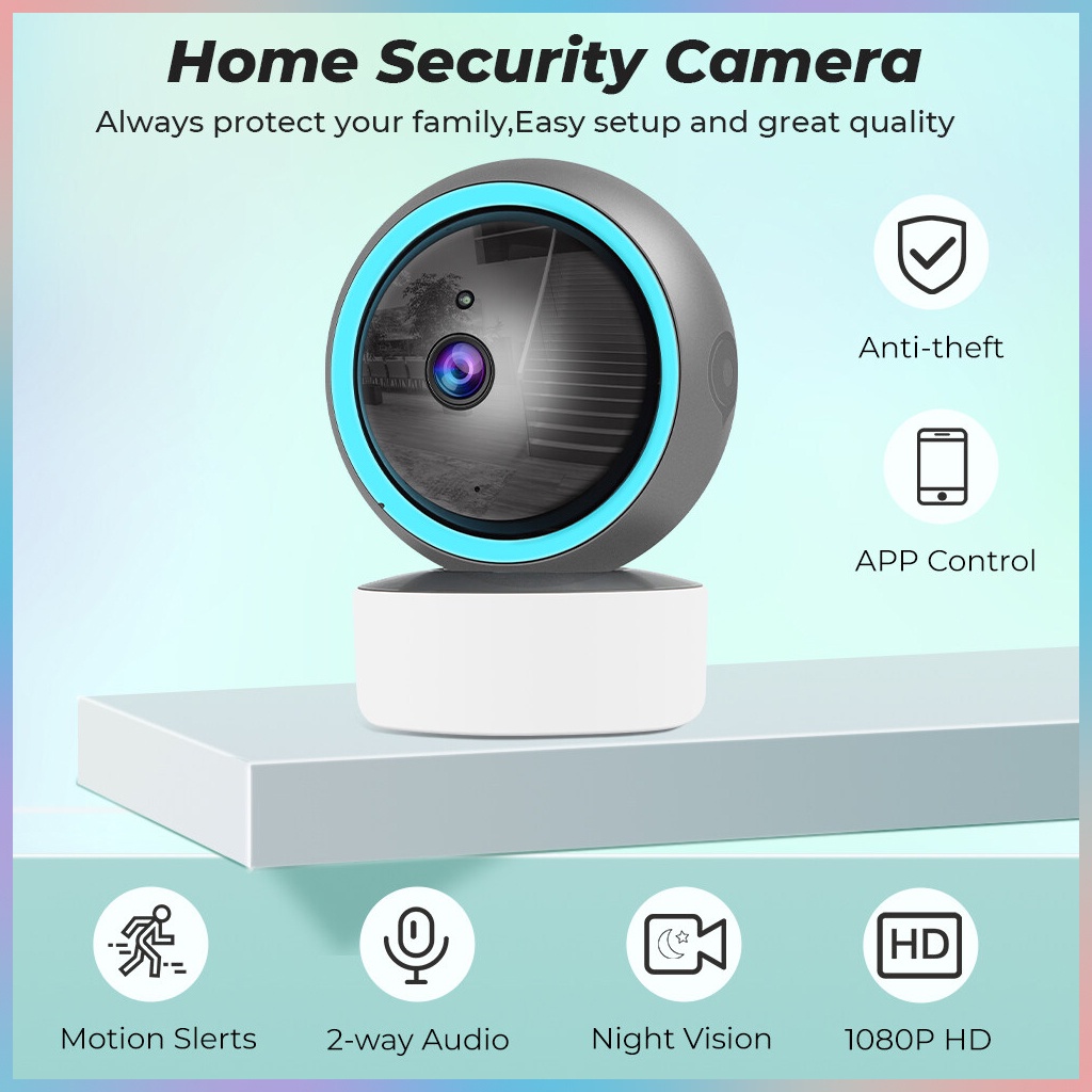 Camera IP Wifi Trong Nhà Xoay 360 độ V380 Đàm Thoại 2 Chiều, dễ lắp đặt, dễ sử dụng, hình ảnh rõ nét bảo hành 12 Tháng