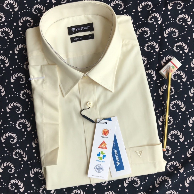 ÁO SƠ MI VIỆT TIẾN TRƠN TAY NGẮN (chính hãng giá rẻ) | BigBuy360 - bigbuy360.vn