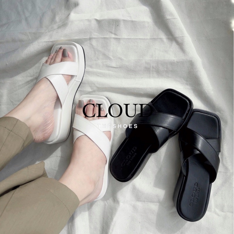 Dép đế bánh mì quai ngang - chéo - xỏ