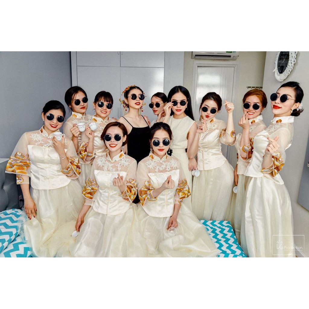 Kính thầy bói nobita gọng đen mắt râm đen hot trend