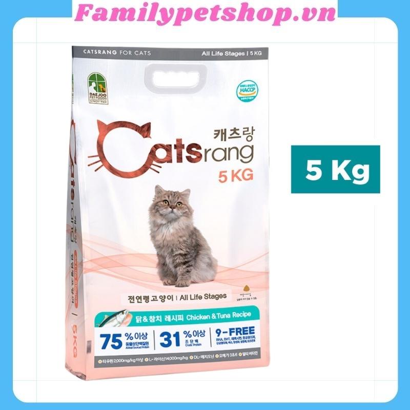 Thức ăn cho mèo hạt Catsrang Hàn Quốc-gói 5kg-familypetshop.vn