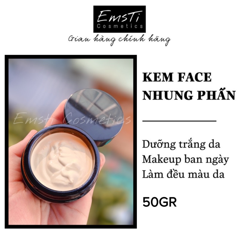 KEM FACE NHUNG PHẤN CAO CẤP  - Dưỡng trắng da và makeup