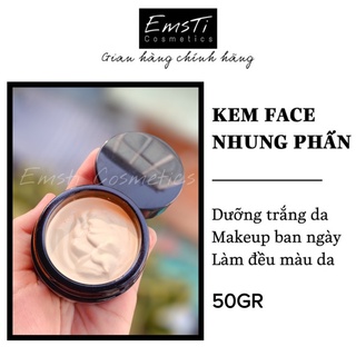 KEM FACE NHUNG PHẤN CAO CẤP [Size lớn 50gr] - Dưỡng trắng da và makeup
