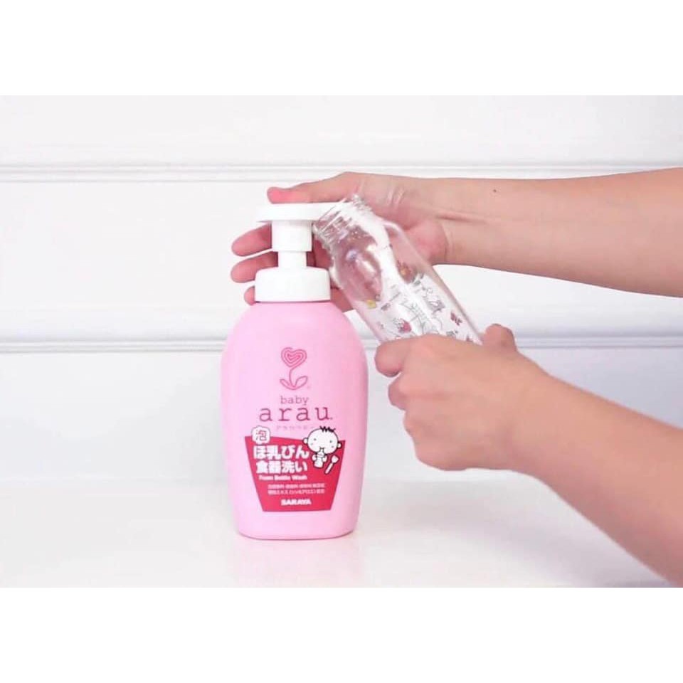 Nước Rửa Bình Sữa Arau Baby Nhật Bản - Chai 500ml