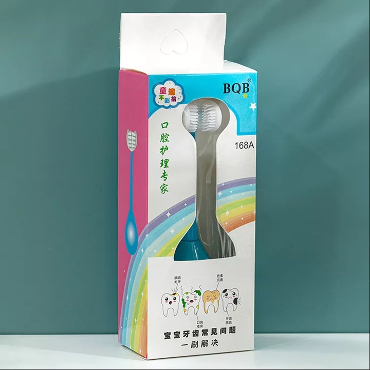 Bàn Chải Tập Đánh Răng Và Massage Nướu Silicon Cho Bé