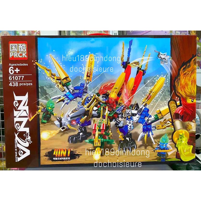 Lắp Ráp Xếp Hình Rồng của ninja 61077