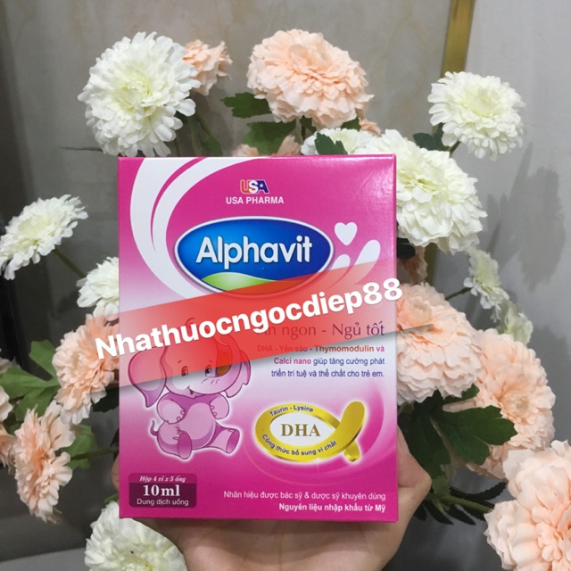 Combo5 hộp ALPHAVIT ĂN NGON giúp bé ăn ngon ngủ tốt ,bé thông minh ,tăng cường miễn dịch cho bé - Nhà thuốc Nhật Thành