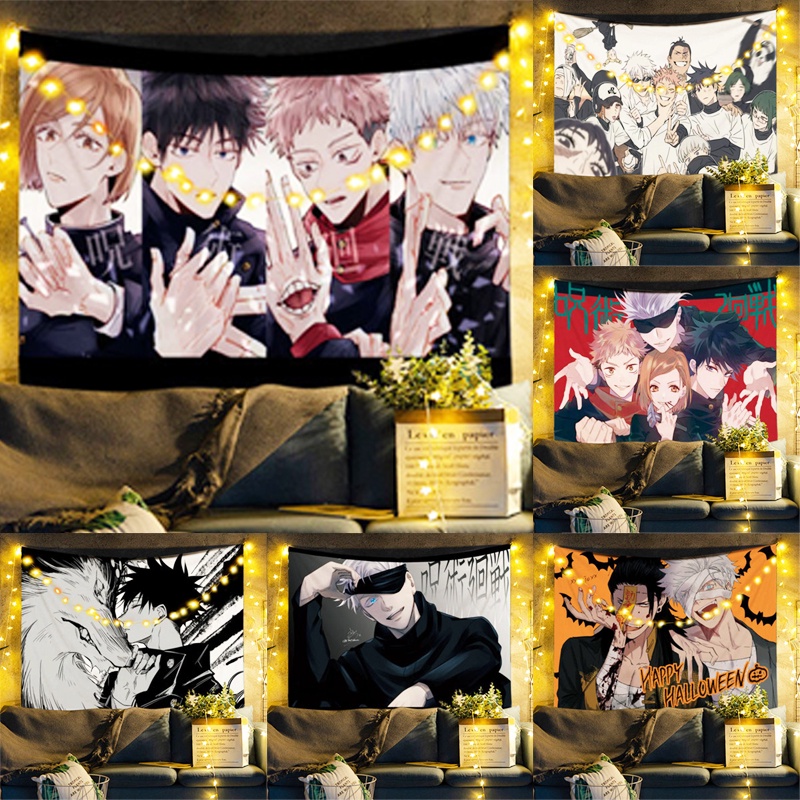 Tranh Vải Treo Tường Họa Tiết anime jujutsu kaisen Dễ Thương