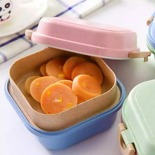 Hộp đựng cơm lúa mạch / Hộp cơm bento 2 tầng