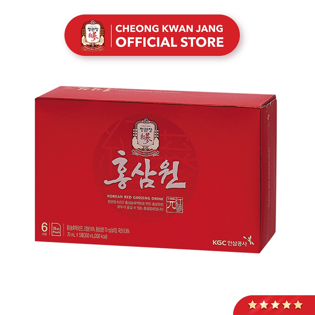 Nước Tăng Lực Hồng Sâm Won KGC Cheong Kwan Jang (70ml x 5 gói)