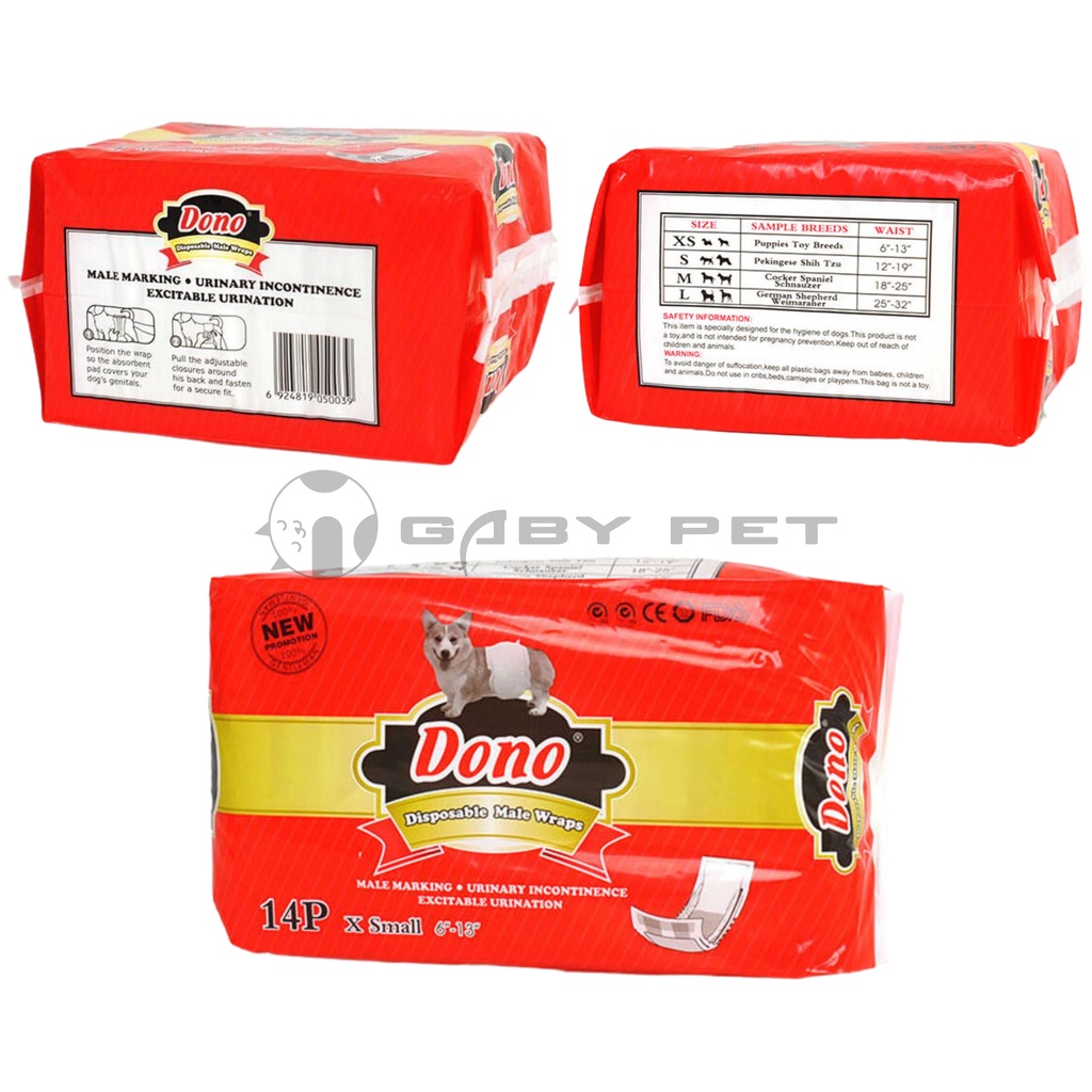 Bỉm Chó Đực GABY PET Siêu Nhẹ Thấm Hút Vượt Trội