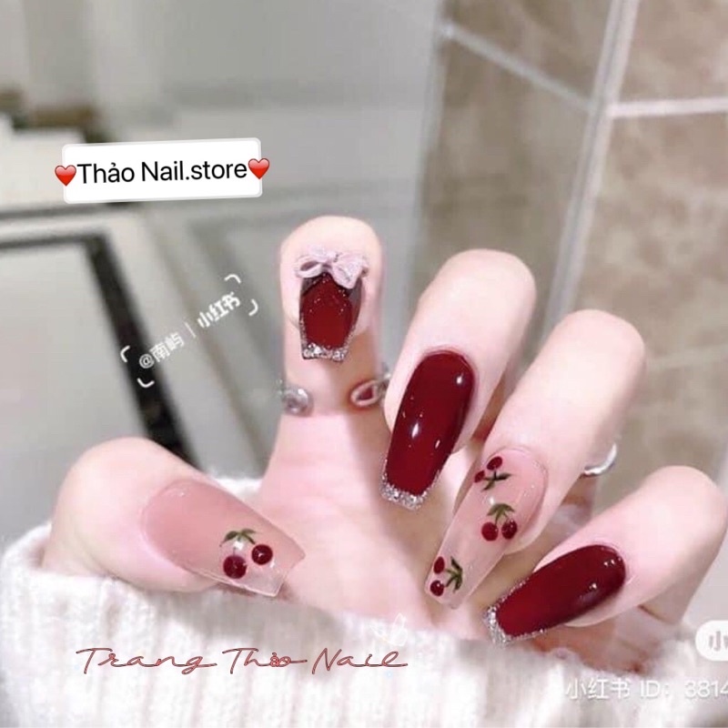 Nailbox móng up thiết kế móng tay giả tặng keo và dũa móng