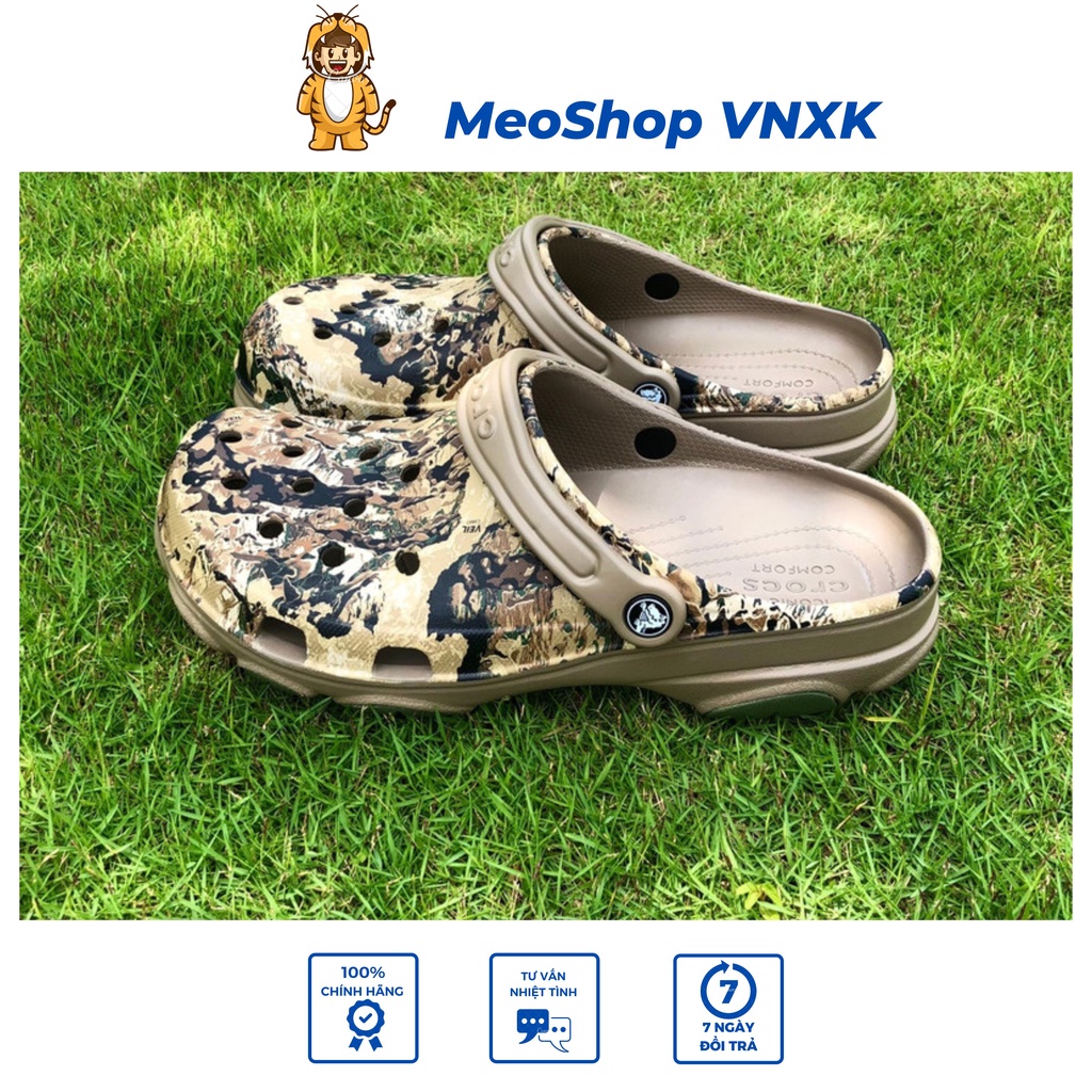 Dép Cross Classic All - Terrain Clogs Camo, Dép Đi Mưa Chất Lượng Cao, Không Hôi Chân, VNXK - Chính Hãng.