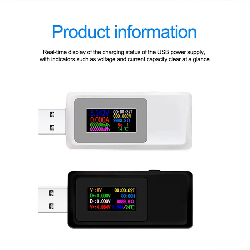 Usb Đo Dòng Điện / Ampe Kế 10 Trong 1