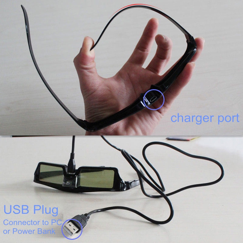 Kính 3D Hoạt Động Có Thể Sạc Lại Cho Optoma BenQ Acer Sony ALL DLP