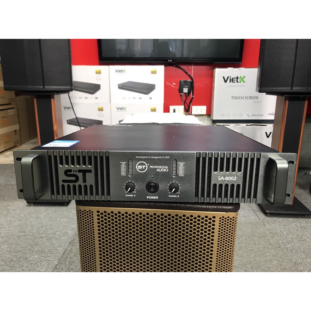 Cục Công Suất ST SA-8002 được nhập khẩu nguyên chiếc, sản xuất trên dây truyền công nghệ từ Mỹ