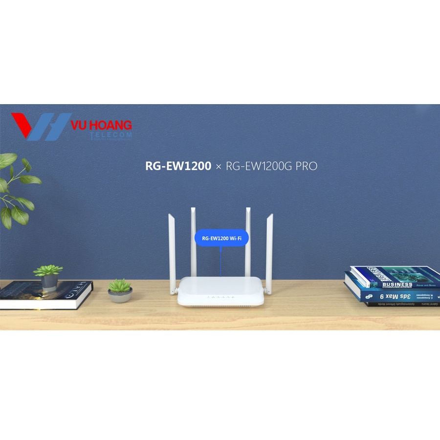 Bộ phát Wifi 6 Anten Mesh Ruijie RG-EW1200G Pro &amp; RG-EW1200 băng tần kép siêu khoẻ hàng chính hãng bảo hành 3 năm