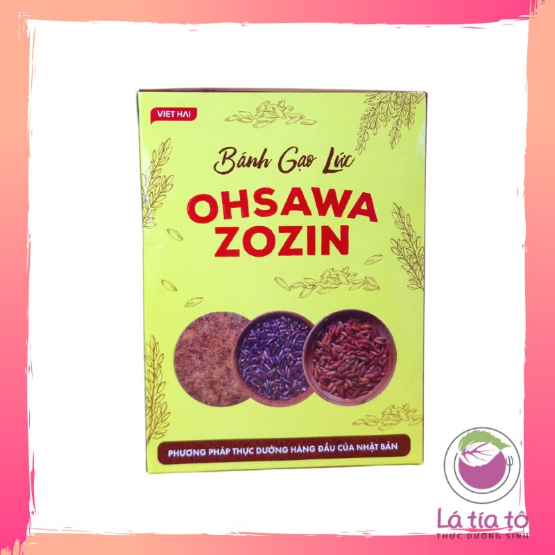 BÁNH GẠO LỨT ĂN KIÊNG GIẢM CÂN OHSAWA ZOZIN - LÁ TÍA TÔ