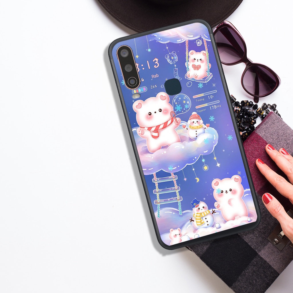 ỐP LƯNG VIVO Y11 - Y12 - Y15 - Y17 - Y19 - U10 , IN HÌNH GẤU NÂU CHOCOLATE ĐÁNG YÊU.
