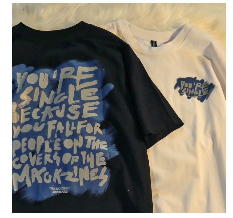 NRVP Áo thun ngắn tay dáng rộng theo phong cách Hàn Quốc 2021 dành cho nữ