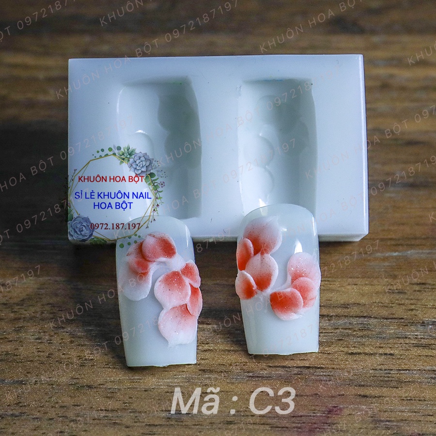 Khuôn hoa tay, Khuôn hoa nail