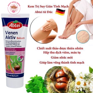 Kem Bôi giãn tĩnh mạch Abtei Venen Aktiv 125ml, hàng Đức chính hãng