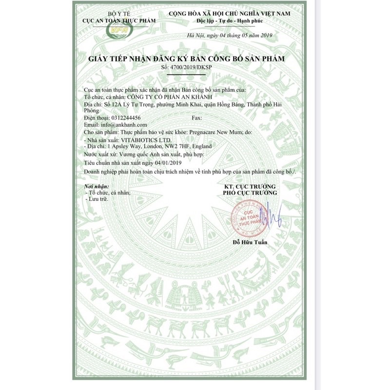 Vitamin Pregnacare New mum phục hồi da và tóc cho mẹ sau sinh