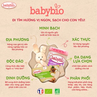 Thực phẩm bổ sung bột ăn dặm pha sữa hữu cơ babybio 220g  6 tháng - ảnh sản phẩm 8