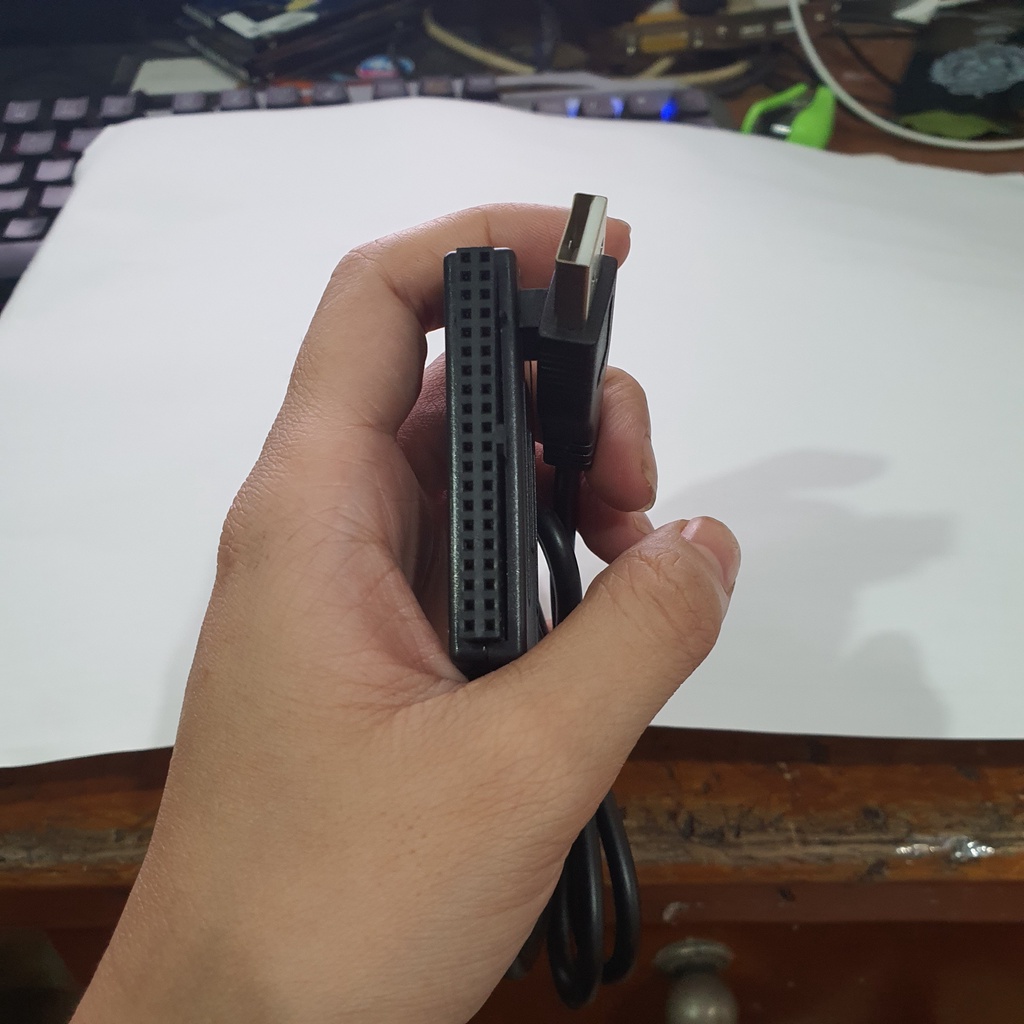 Dây cáp / dây dock đọc ổ ata IDE laptop  - ổ đời cũ QUA CỔNG USB