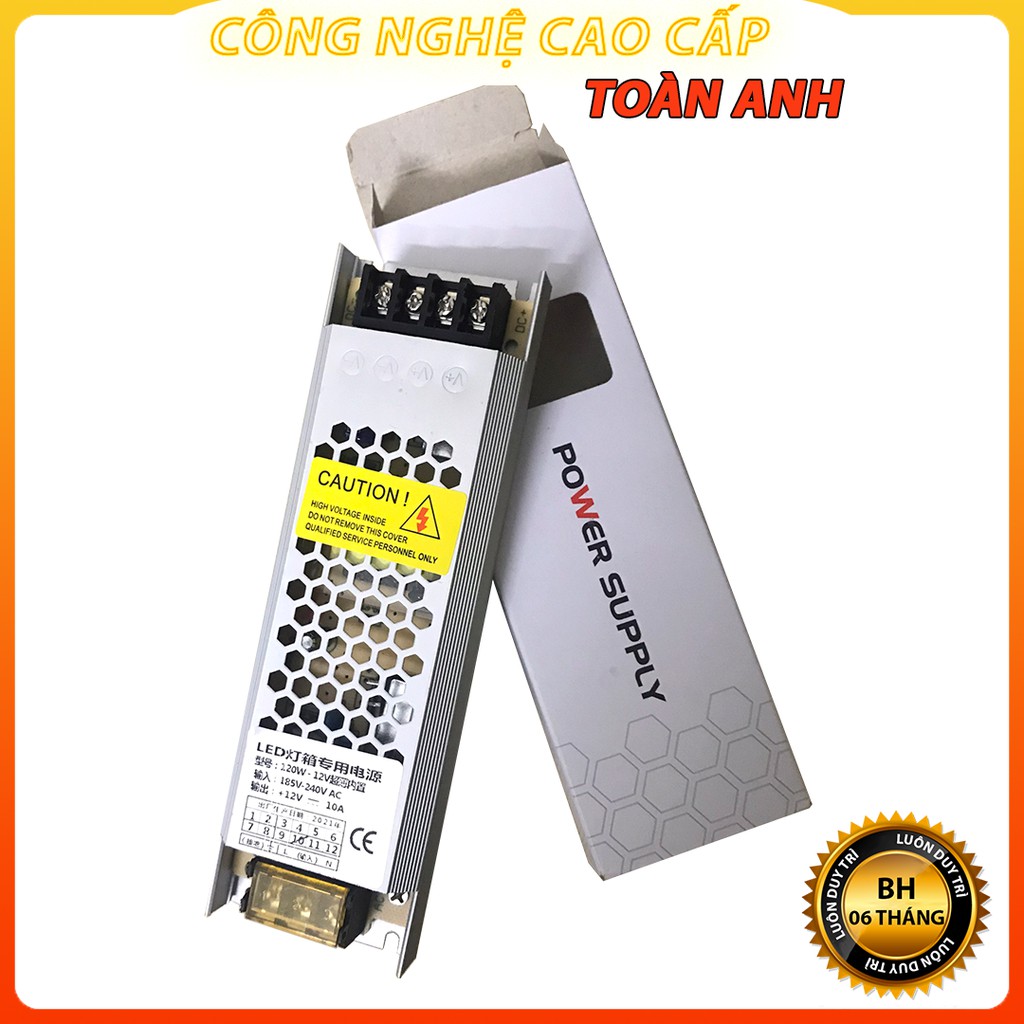 Mua Nguồn 12V 10A (120W) Vỏ nhôm. Không gây tiếng ồn (Sử dụng cho ...