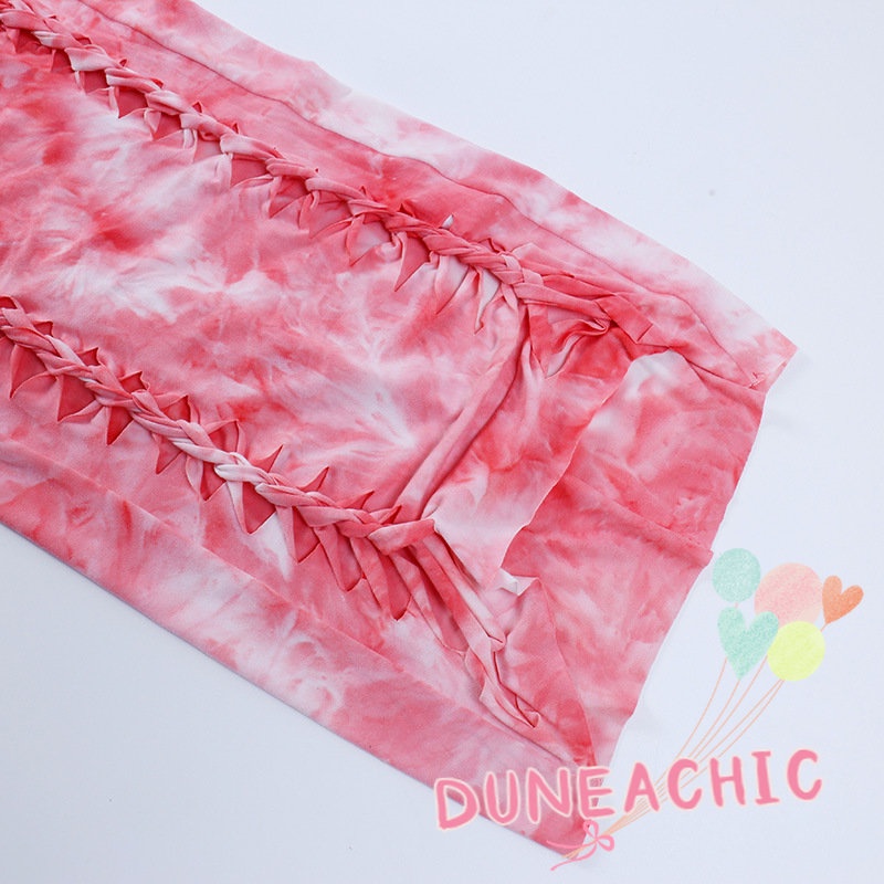 DUNEA Đầm Yếm Hở Lưng Nhuộm Màu Gợi Cảm Cho Nữ