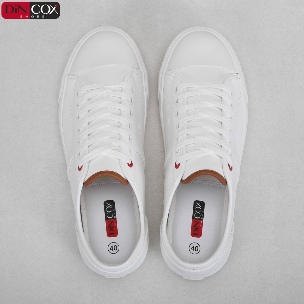 Giày Sneaker Da Nam DINCOX C11 Trẻ Trung, Năng Động White