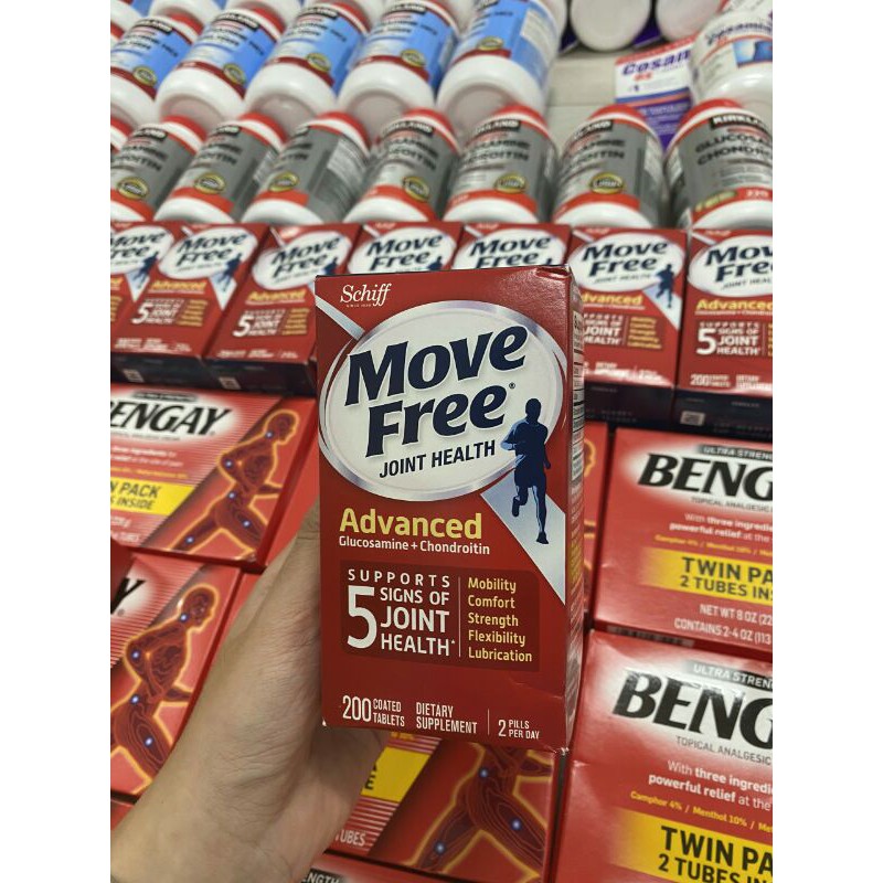 Viên Bổ Xương Khớp Move Free Advanced Plus MSM Joint Health 200 Viên date 12/2023