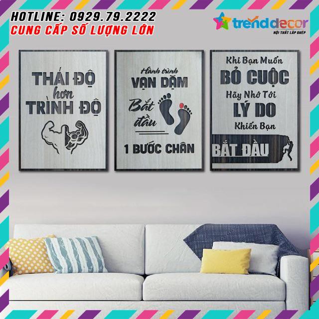 [GIÁ GÔC] Tranh Tạo Động Lực bằng Gỗ MDF đẹp lạ trang trí phòng khách, phòng làm việc hiện đại TRENDDECOR.VN | BigBuy360 - bigbuy360.vn