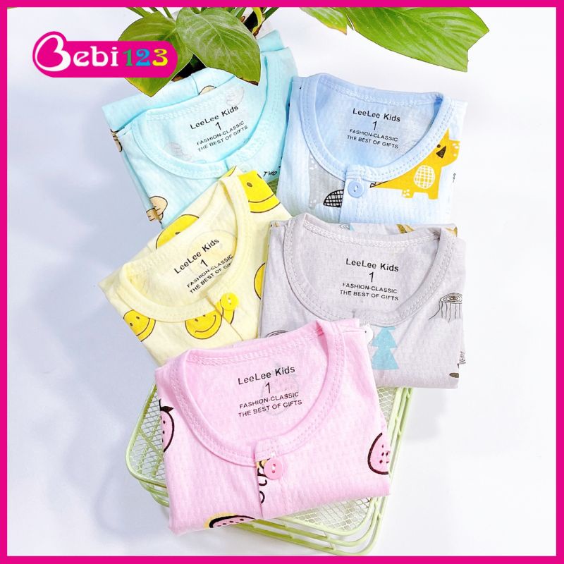 Bộ LeeLee Kids cọc tay, ba lỗ siêu mềm mát cho bé
