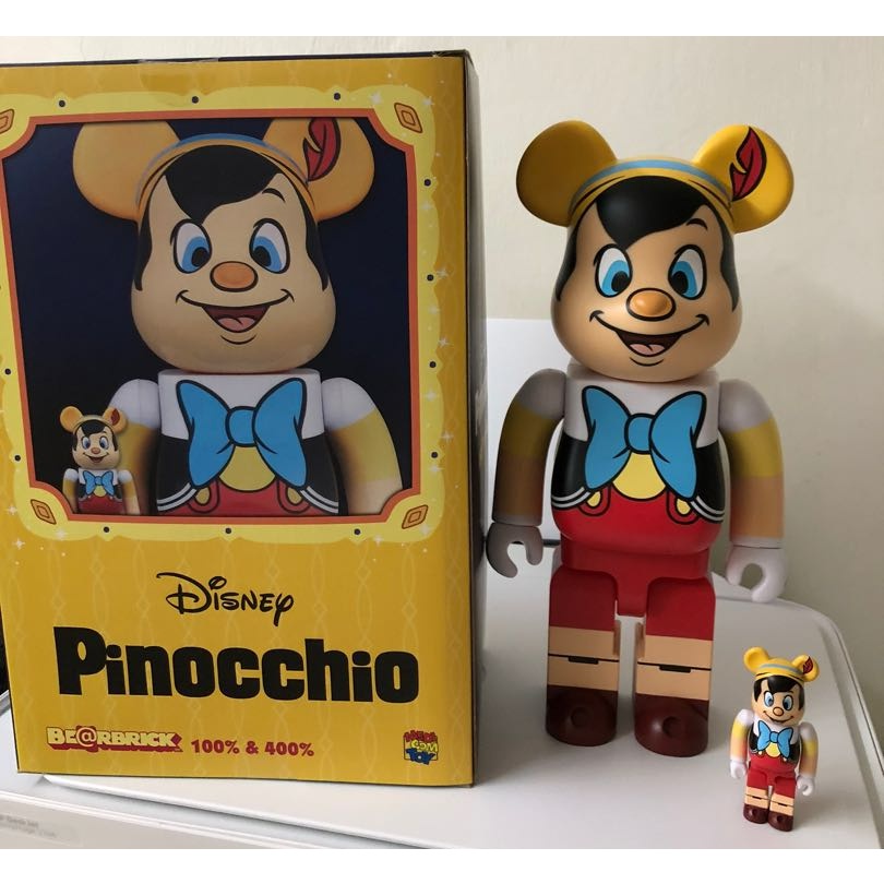 Mô Hình trưng bày decor Bearbrick Disney Pinocchio